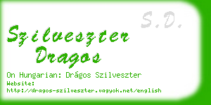 szilveszter dragos business card